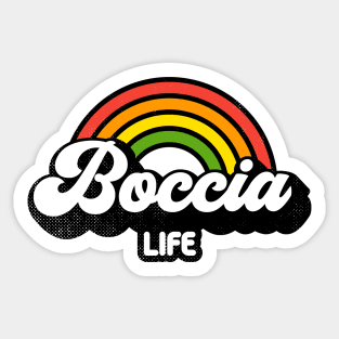 Groovy Rainbow Boccia Life Sticker